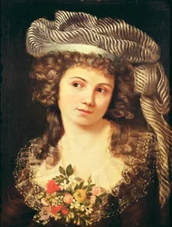 Retrato de una joven al estilo de Labille-Guiard